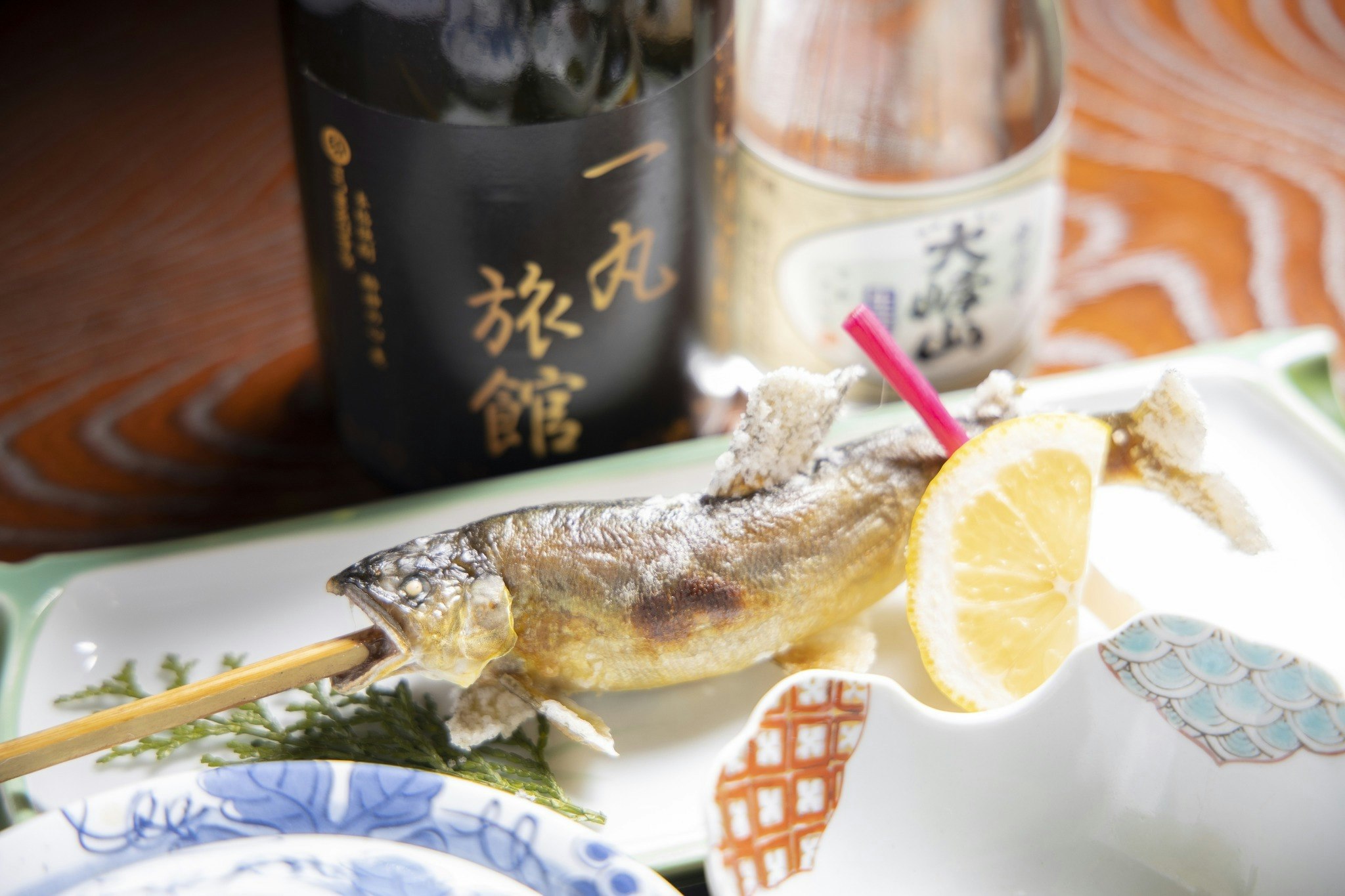 当館オススメ2食付きプラン川魚姿作りアユの塩焼き自家製味噌鍋会席プラン